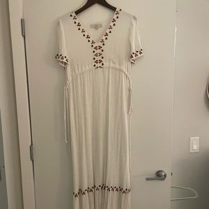 Loft White Maxi Dress